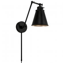 Austin Allen & Co - CA AA1011MB - Plug-In Optional Swing Arm Sconce in Matte Black