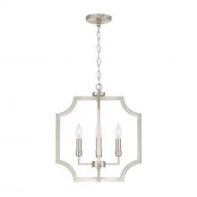 Austin Allen & Co - CA AA1037BN - 16"W x 18.50"H 4-Light Foyer Lantern Pendant in Brushed Nickel