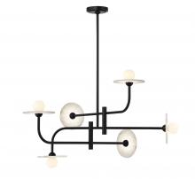 Lib & Co. CA 12051-02 - Teramo, 6 Light LED Chandelier, Matte Black