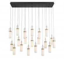 Lib & Co. CA 12248-02 - Verona, 20 light Rectangular LED Chandelier, Matte Black