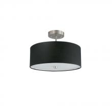 Avista Lighting 208SF03BS-BK - Avista Zen Semi-Flush Mount 3-Light Black