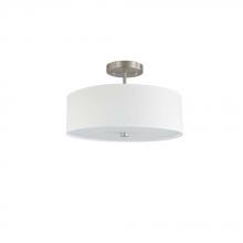 Avista Lighting 208SF03BS-WH - Avista Zen Semi-Flush Mount 3-Light White