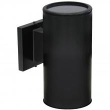 Avista Lighting A0903R-BK - Avista Cylinder Outdoor Wall Sconce Black -Round 9"