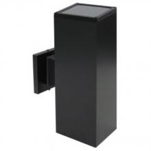 Avista Lighting A1103S-BK - Avista Cylinder Outdoor Wall Sconce Black -Square 14"