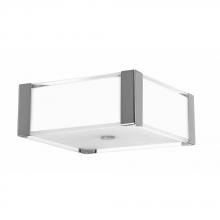 Avista Lighting A2833-11 - Avista Urban Flush Mount Square 3-Light Brushed Nickel