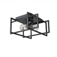 Avista Lighting A4712BK - Avista Korson 12" Flush Mount Black 2-Light