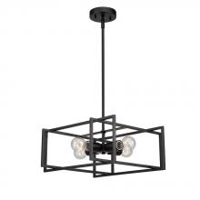 Avista Lighting A4715BK - Avista Korson 16" 4-Light Black Pendant