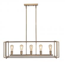 Avista Lighting A4755AB - Avista Korson 39" Linear Antique Brass Pendant