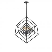 Avista Lighting A5924BK - Avista Geometric 24" Chandelier Black