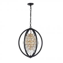 Avista Lighting A7254BKGD - Avista Belair Chandelier 18" Black & Gold