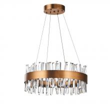 Avista Lighting A7820AB - Avista Geo Chandelier 20" Antique Brass-LED