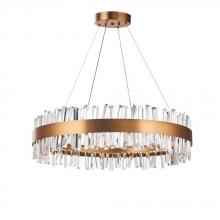 Avista Lighting A7830AB - Avista Geo Chandelier 30" Antique Brass-LED