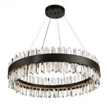 Avista Lighting A7830BK - Avista Geo Chandelier 30" Black-LED