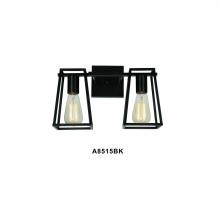 Avista Lighting A8515BK - Avista Dalton Vanity Wall Light 2-Light