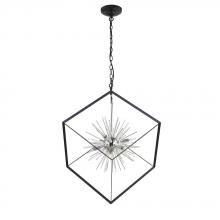 Avista Lighting A9224BKGD - Avista Uptown 31" Chandelier Black & Gold- LED