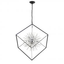 Avista Lighting A9230BKGD - Avista Uptown 38" Chandelier Black & Gold-LED