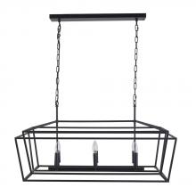 Avista Lighting A8857BK - Avista Clarkson 20"  Linear Chandelier Black