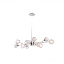 Avista Lighting A8912CH - Avista Hampton Linear Chandelier 12-Light Chrome