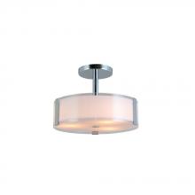 Avista Lighting A98043S-7 - Avista Urban Semi-Flush Mount 3-Light Chrome