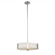 Avista Lighting A98053S-11 - Avista Urban Pendent Round 3-Light Brushed Nickel