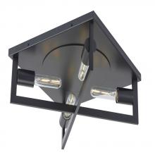 Avista Lighting F3114BK - Avista Brink Flush Mount 4-Light Black