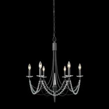 Varaluz 350C06CB - Brentwood 6-Lt Chandelier - Carbon Black