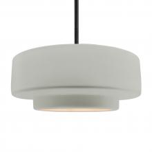 Justice Design Group CER-6545-BIS-MBLK-RIGID - Large Tier 1-Light Pendant