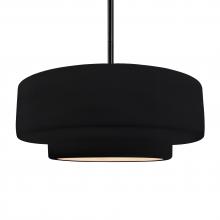 Justice Design Group CER-6545-BKMT-MBLK-RIGID - Large Tier 1-Light Pendant