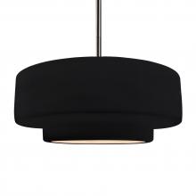 Justice Design Group CER-6545-BKMT-NCKL-RIGID - Large Tier 1-Light Pendant