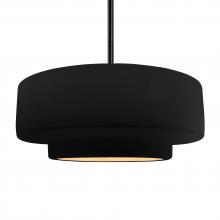 Justice Design Group CER-6545-CBGD-MBLK-RIGID - Large Tier 1-Light Pendant