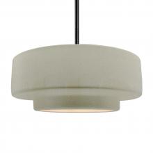 Justice Design Group CER-6545-CKC-MBLK-RIGID - Large Tier 1-Light Pendant