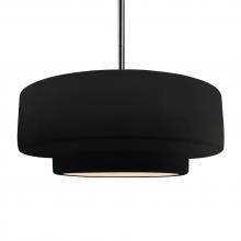 Justice Design Group CER-6545-CRB-NCKL-RIGID - Large Tier 1-Light Pendant