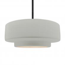 Justice Design Group CER-6545-MAT-MBLK-RIGID - Large Tier 1-Light Pendant