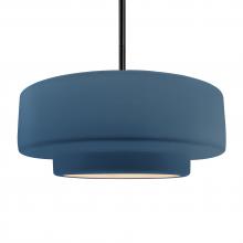 Justice Design Group CER-6545-MDMT-MBLK-RIGID - Large Tier 1-Light Pendant