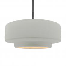 Justice Design Group CER-6545-MTGD-MBLK-RIGID - Large Tier 1-Light Pendant