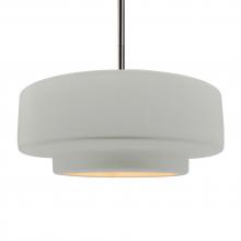 Justice Design Group CER-6545-MTGD-NCKL-RIGID - Large Tier 1-Light Pendant