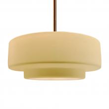 Justice Design Group CER-6545-MYLW-BRSS-RIGID - Large Tier 1-Light Pendant