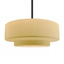 Justice Design Group CER-6545-MYLW-MBLK-RIGID - Large Tier 1-Light Pendant