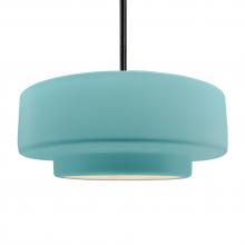 Justice Design Group CER-6545-RFPL-MBLK-RIGID - Large Tier 1-Light Pendant