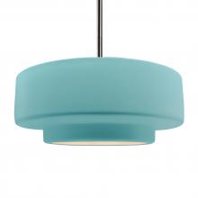 Justice Design Group CER-6545-RFPL-NCKL-RIGID - Large Tier 1-Light Pendant