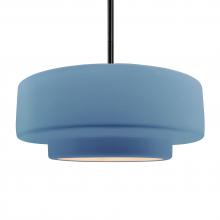 Justice Design Group CER-6545-SKBL-MBLK-RIGID - Large Tier 1-Light Pendant