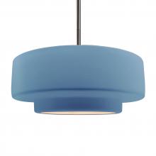 Justice Design Group CER-6545-SKBL-NCKL-RIGID - Large Tier 1-Light Pendant