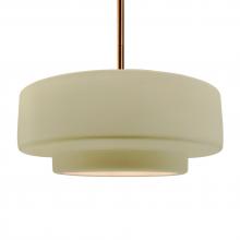 Justice Design Group CER-6545-VAN-BRSS-RIGID - Large Tier 1-Light Pendant