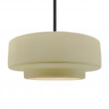 Justice Design Group CER-6545-VAN-MBLK-RIGID - Large Tier 1-Light Pendant