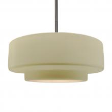 Justice Design Group CER-6545-VAN-NCKL-RIGID - Large Tier 1-Light Pendant