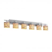 Justice Design Group ALR-8706-10-DBRZ - Aero 6-Light Bath Bar