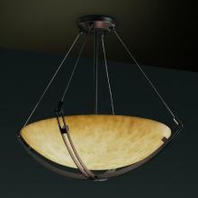 Justice Design Group CLD-9721-35-DBRZ-LED-3000 - 18" Pendant Bowl w/ Crossbar