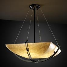 Justice Design Group CLD-9727-35-MBLK-LED-6000 - 48" Pendant Bowl w/ Crossbar