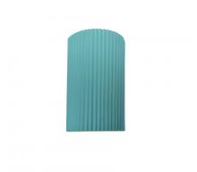 Justice Design Group CER-5740W-RFPL - Small ADA LED Pleated Cylinder (Outdoor)