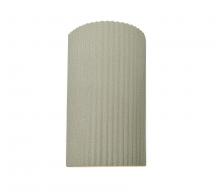 Justice Design Group CER-5745W-CKC - Large ADA LED Pleated Cylinder Wall Sconce (Outdoor)